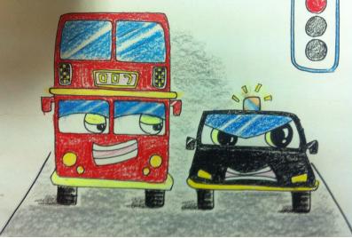 儿童画110警车图片,警车儿童画图片大全简单