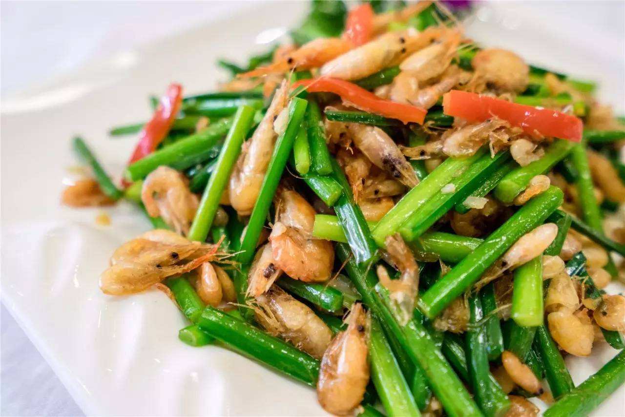 美食家常菜韭菜炒河虾太好吃了,精品菜谱韭菜炒河虾的做法