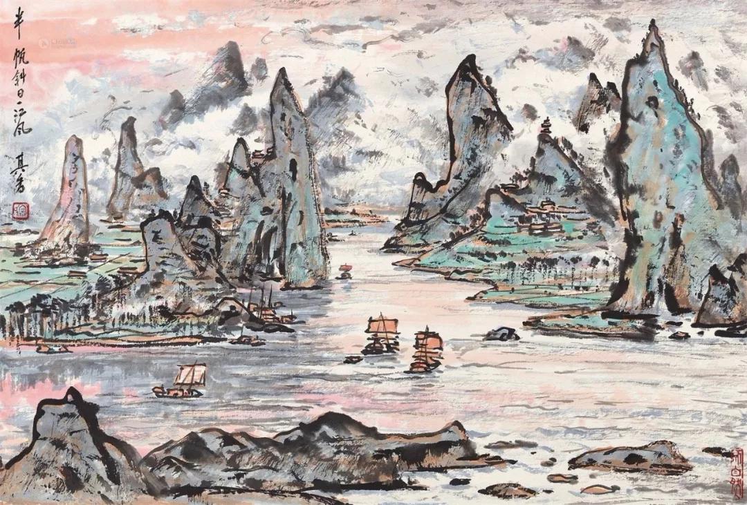 水墨画夜景欣赏,画夜景最好的中国画