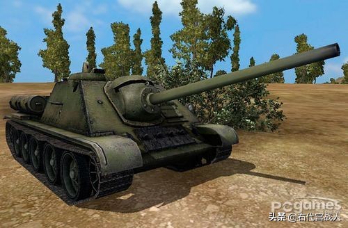 苏联的100毫米反坦克炮,su-100y坦克闪击战