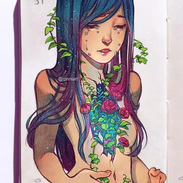 一个经历三次心脏手术，却依旧坚强，用水彩把伤痛化作星辰的女孩