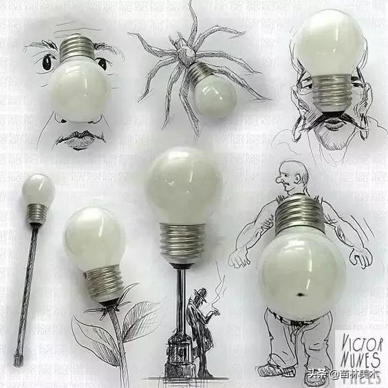 100种插画创意方法,好看的小插画铅笔