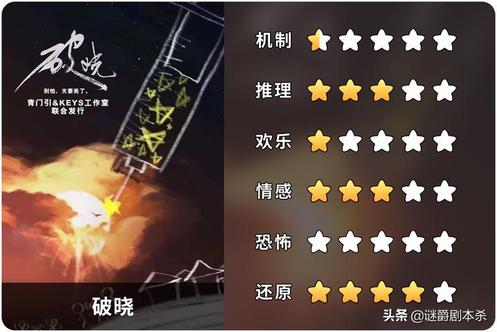 剧本杀破晓测评,剧本杀的破晓和舍离哪个好玩