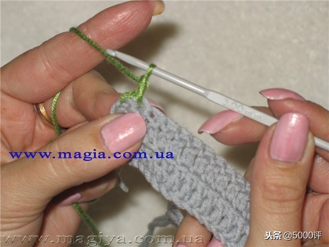 倒钩针收边方法图解,倒钩针收边的视频教程