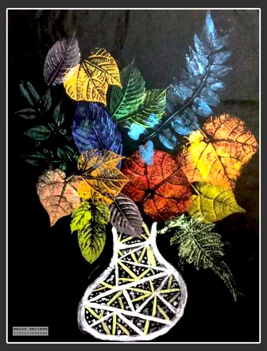 绘画素材9-12岁风景,绘画作品儿童创意7-10岁颜料画