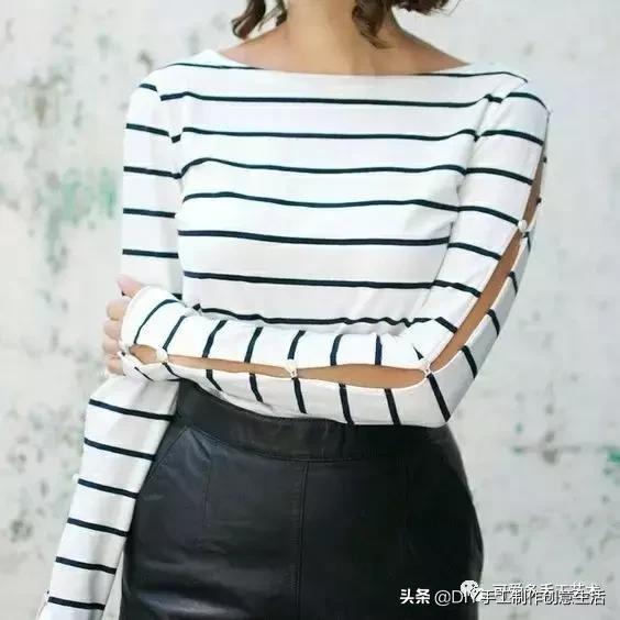 闲置的旧衣服,夏天旧衣服改造露肩衣