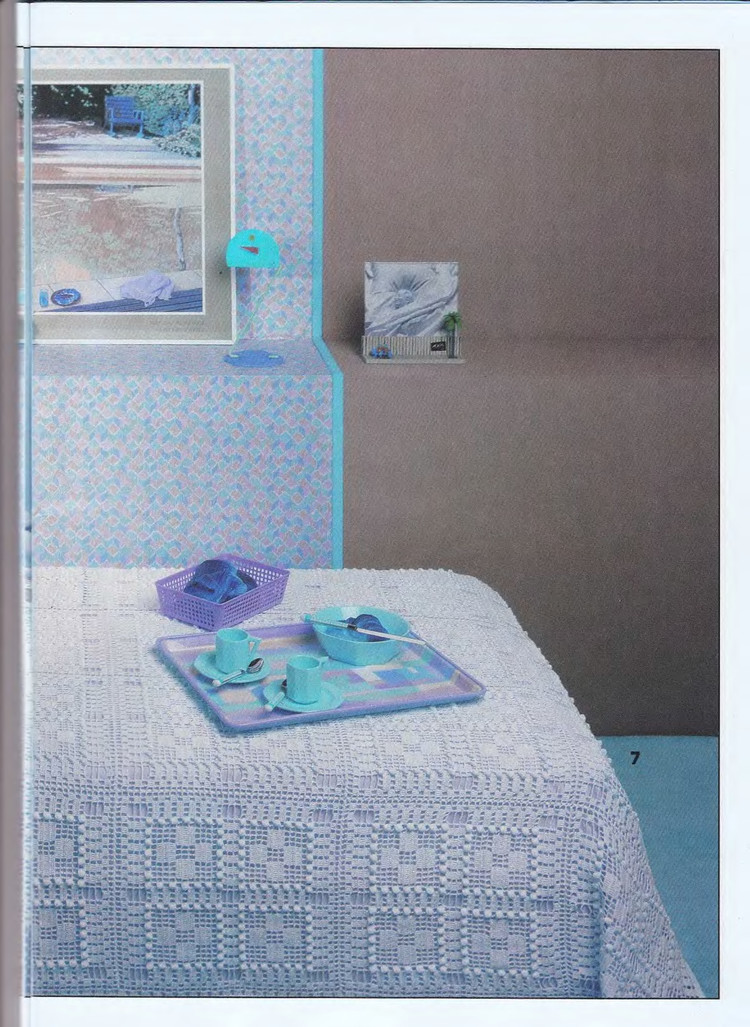 有漂亮的台布钩针图解吗,钩针编织桌布盖巾教程