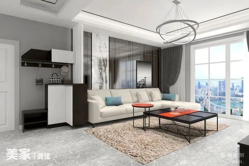 好看的客餐厅效果图,60平方客餐厅一体装修效果图大全