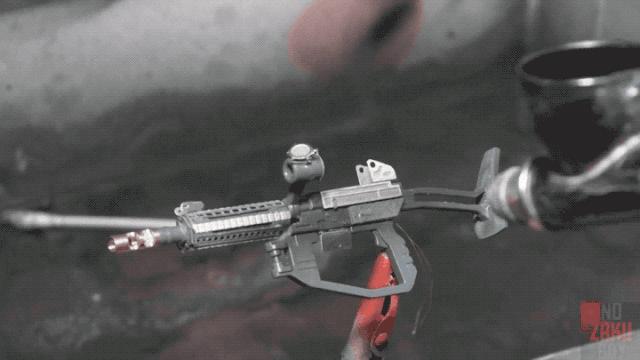 扎古蚀刻片安装,扎古蚀刻片