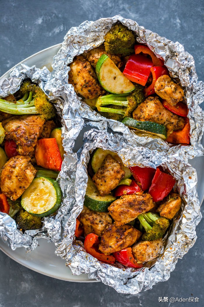 探食探长美食:“锡纸蔬菜鸡”营养又健康-减肥和美味皆得