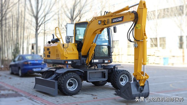 轮式挖掘机的缺点,嘉禾全液压轮式挖掘机