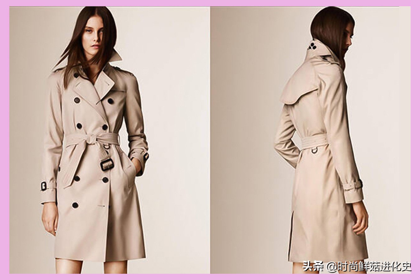 burberry风衣经典老款图片短款,经典不过时的burberry风衣