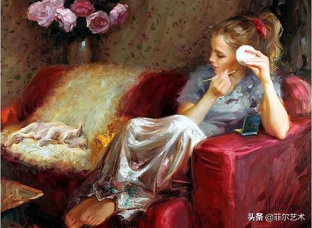 美人如花——一组温婉知性的俄罗斯女性人体油画欣赏