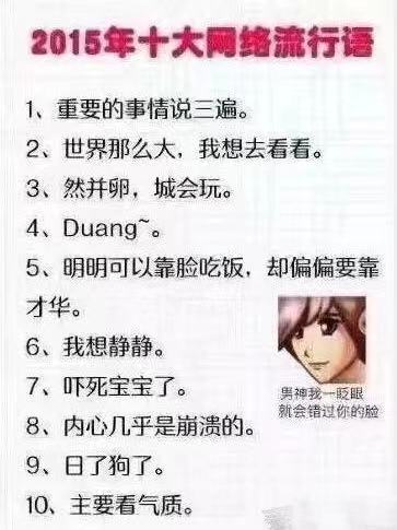 近三年十大网络流行语有哪些,十大网络流行语你读懂了几个