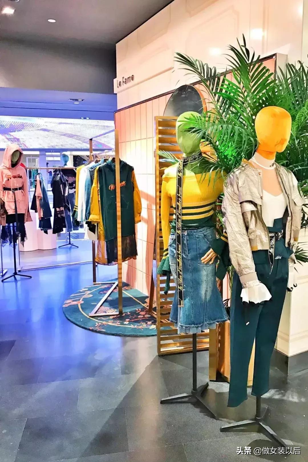 100平女装店陈列摆放效果图,女装陈列的八大原则和七大方法