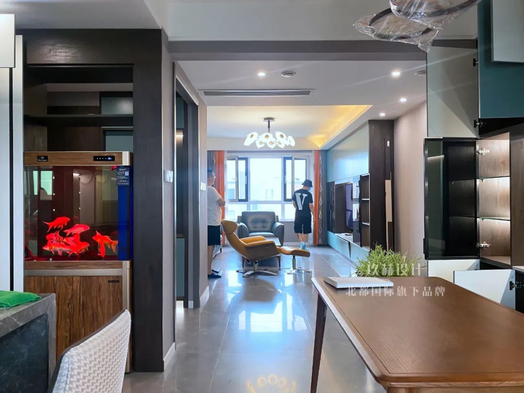 北京装修90平三室,北京90平方房屋装修设计现代简约