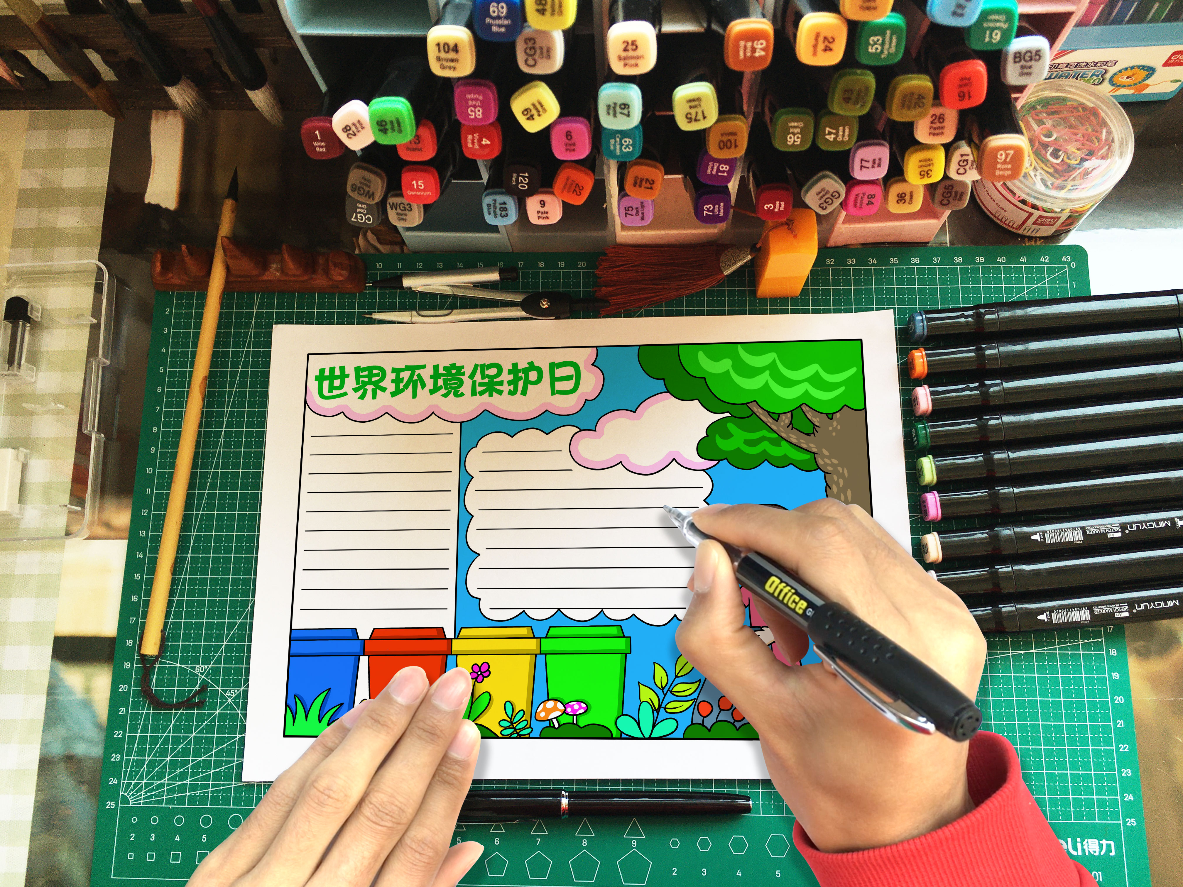 世界环境保护日手抄报简单又漂亮,世界环境日保护地球手抄报内容