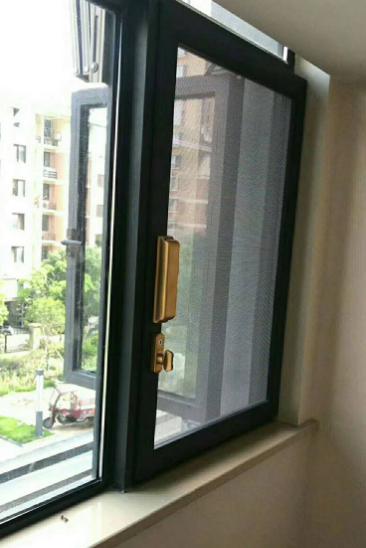口袋锁纱窗对开,纱窗防盗锁
