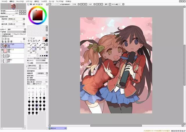 板绘sai伪厚涂上色,sai厚涂板绘人物