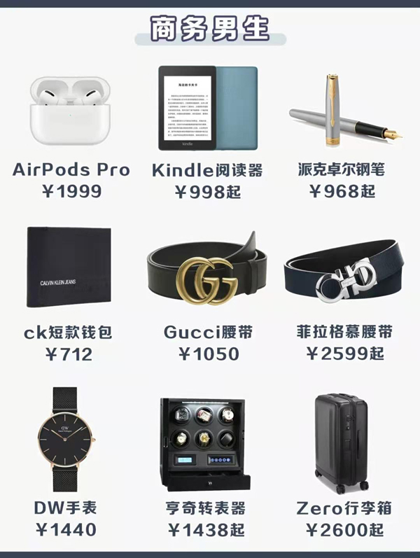 送男生的礼物推荐清单,男生想要的礼物清单