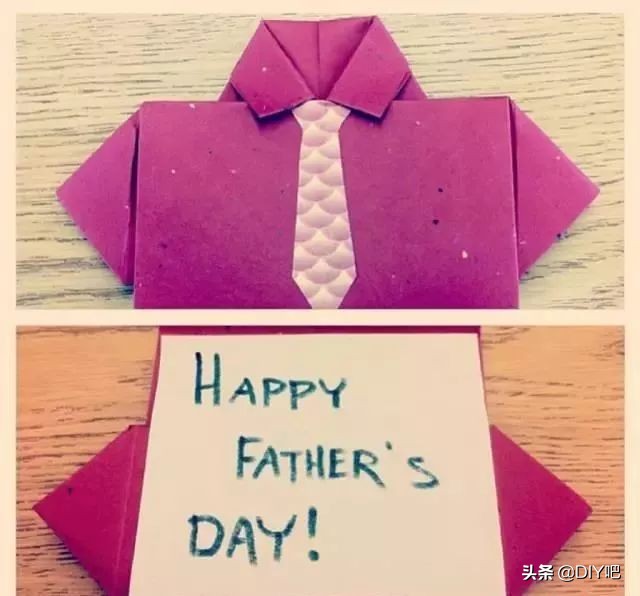 父亲节礼物手工教程使用白色的纸,8-12岁父亲节手工礼物卡纸