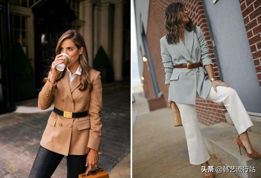 腰带美式复古高级小众腰带,大牌最时尚的宽版腰带