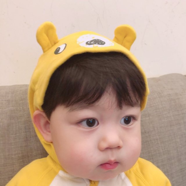 萌娃可爱头像一男一女,手绘萌娃最新头像男孩