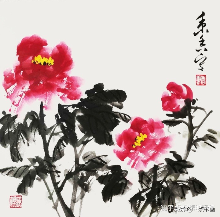 王绣写意牡丹画法步骤,王兮然写意牡丹画法视频大全