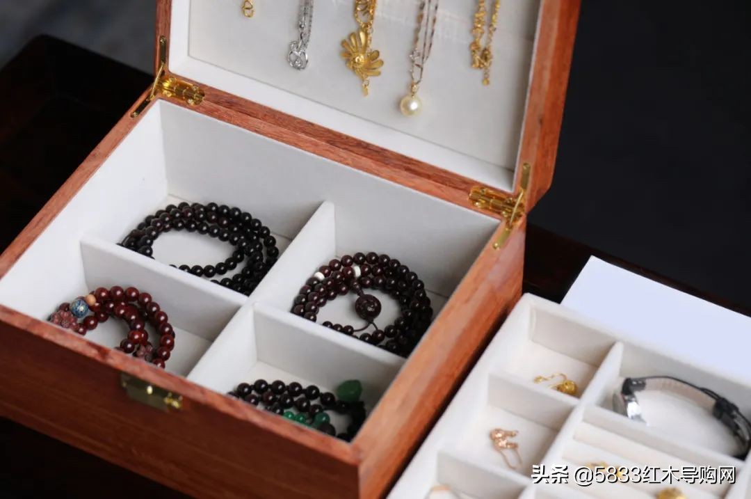 简单又实用的首饰盒,红木首饰收纳整理盒