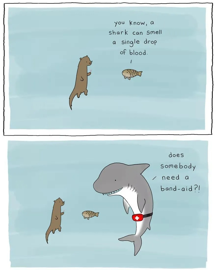 英文治愈系小漫画