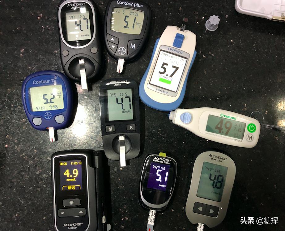 带13个血糖仪去验血糖，看哪个准，旁边大妈大爷惊呆了，结果如何