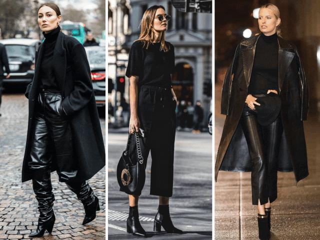 冬季一身黑穿衣搭配,入冬了教你如何百搭穿衣