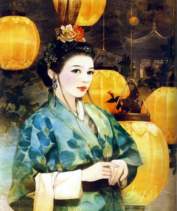 「汉装潋滟」德珍彩绘古典美人