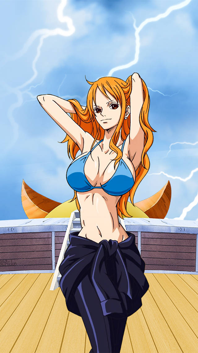 海贼王娜美静态图片,海贼王娜美自拍