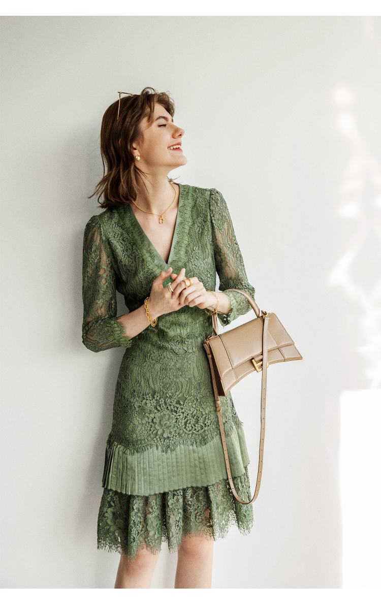 法式古着的细腻，工艺感爆棚的仲夏女神蕾丝裙