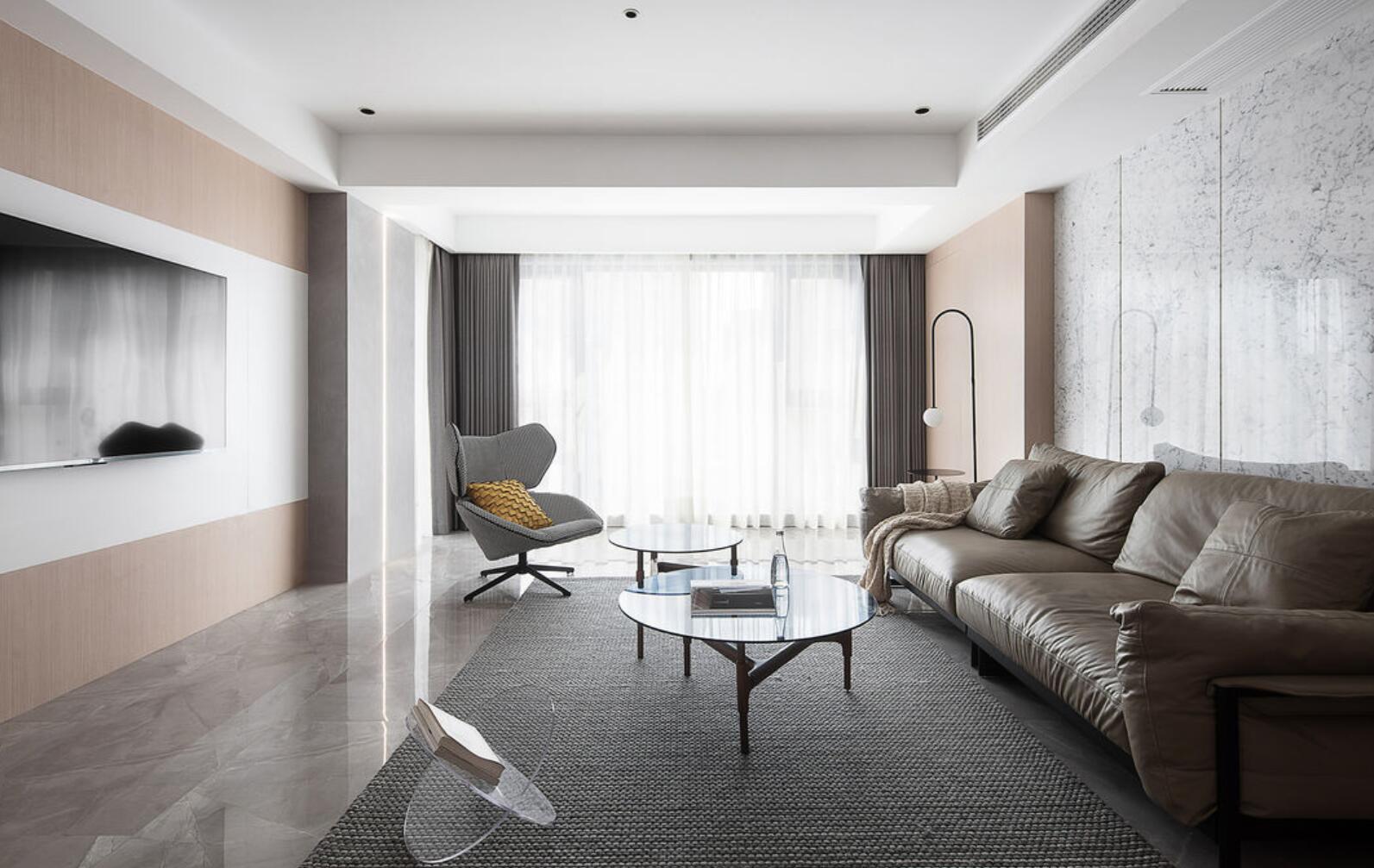 客厅不放电视柜效果,客厅不装电视柜好看吗