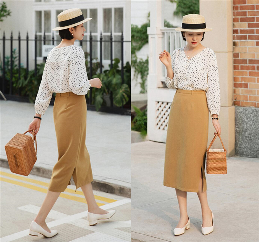 今年最流行的裙子淑女裙,春季流行高腰裙