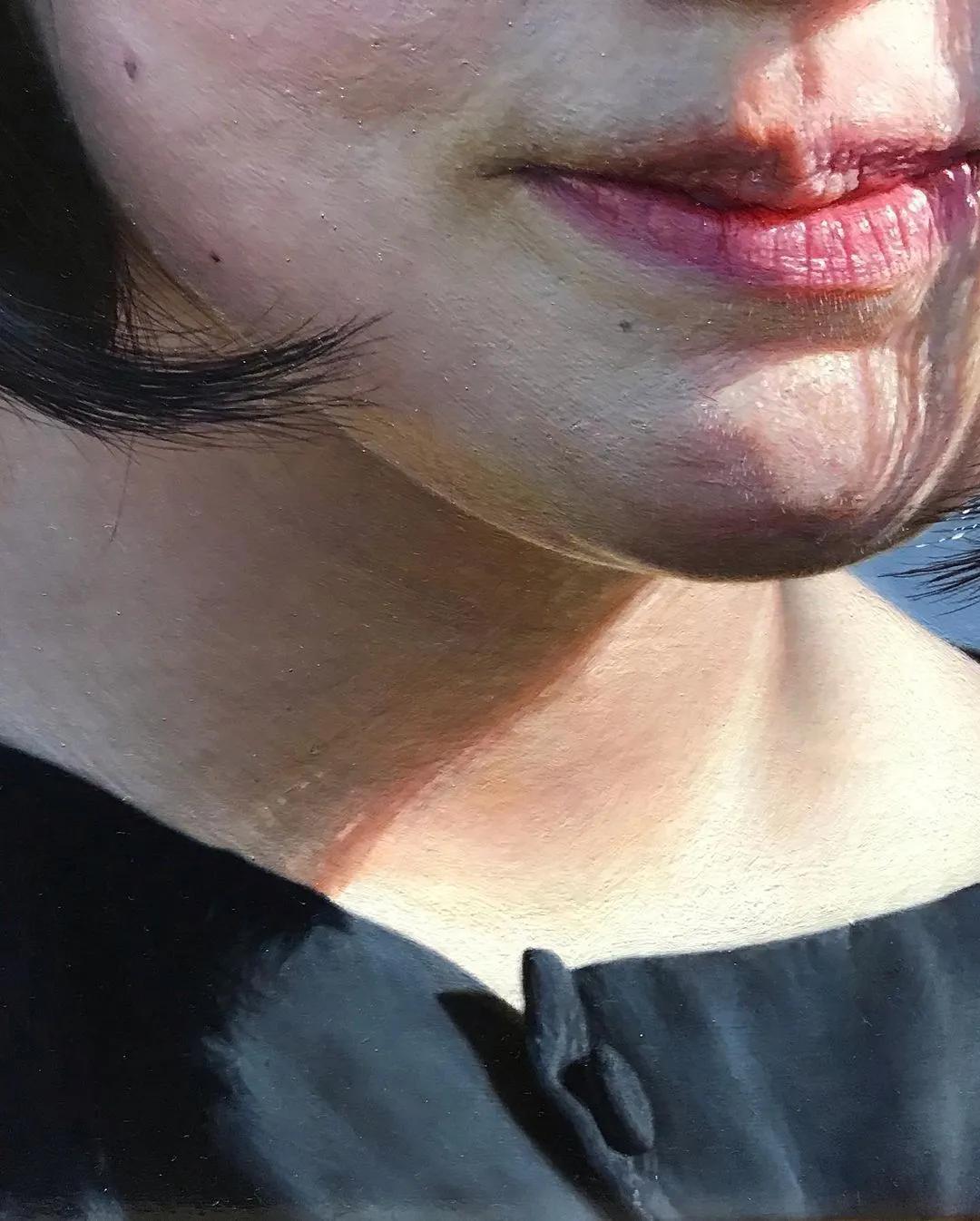 日本90后画家超写实绘画作品欣赏,日本画家画小清新少女