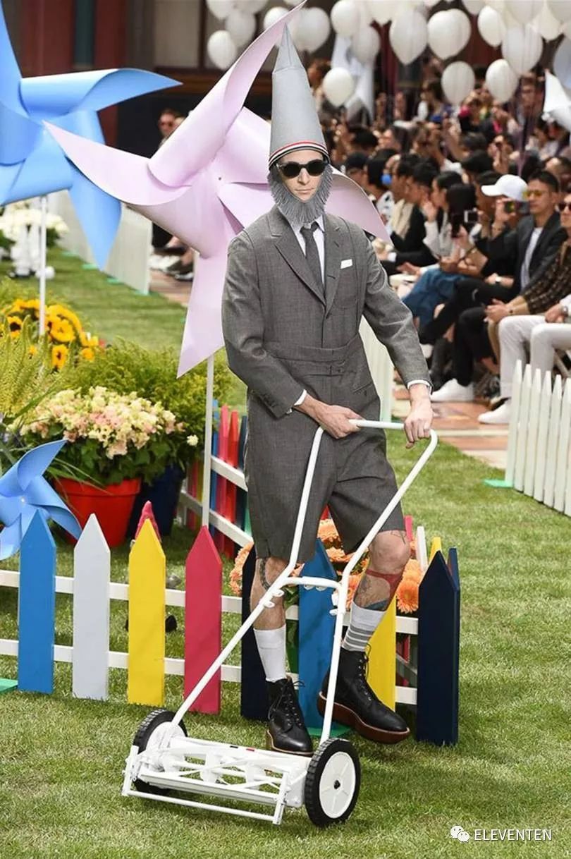 thombrowne2018男装,ThomBrowne2018春夏男装闭场造型