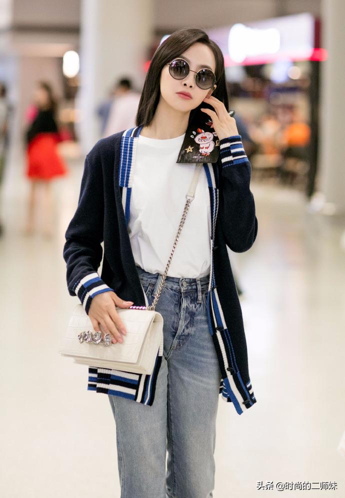 宋茜最新穿搭牛仔裤,宋茜的穿搭造型就很高级