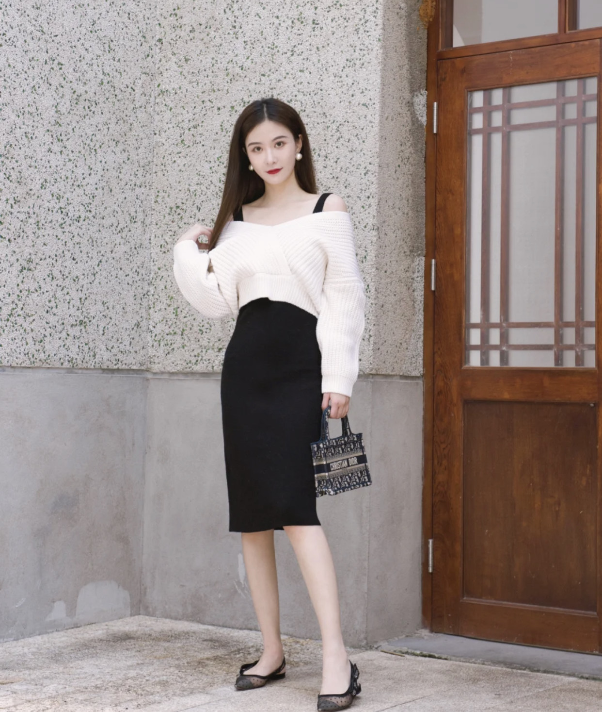 韩国女生穿搭秋短裙,韩国夏季不露腿穿搭