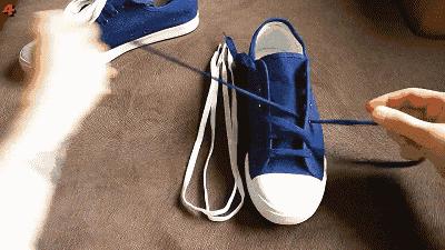 怎样让鞋子鞋带最好看,怎么样才能让鞋带系得更好看