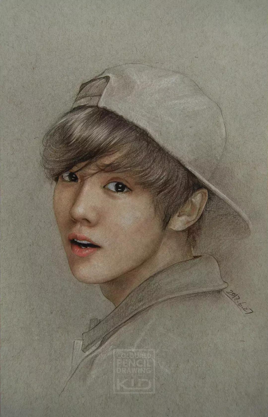 彩铅画的震撼,让人惊艳的彩铅作品