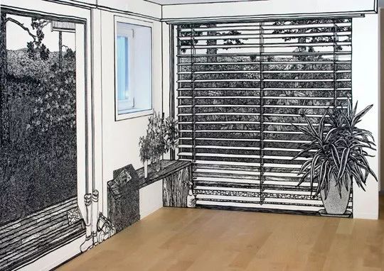 你家的墙贴,墙绘自己的家