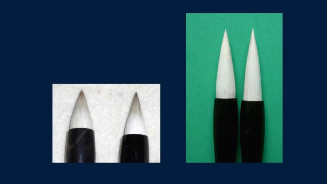 黄简讲书法如何选择毛笔,黄简新手选笔