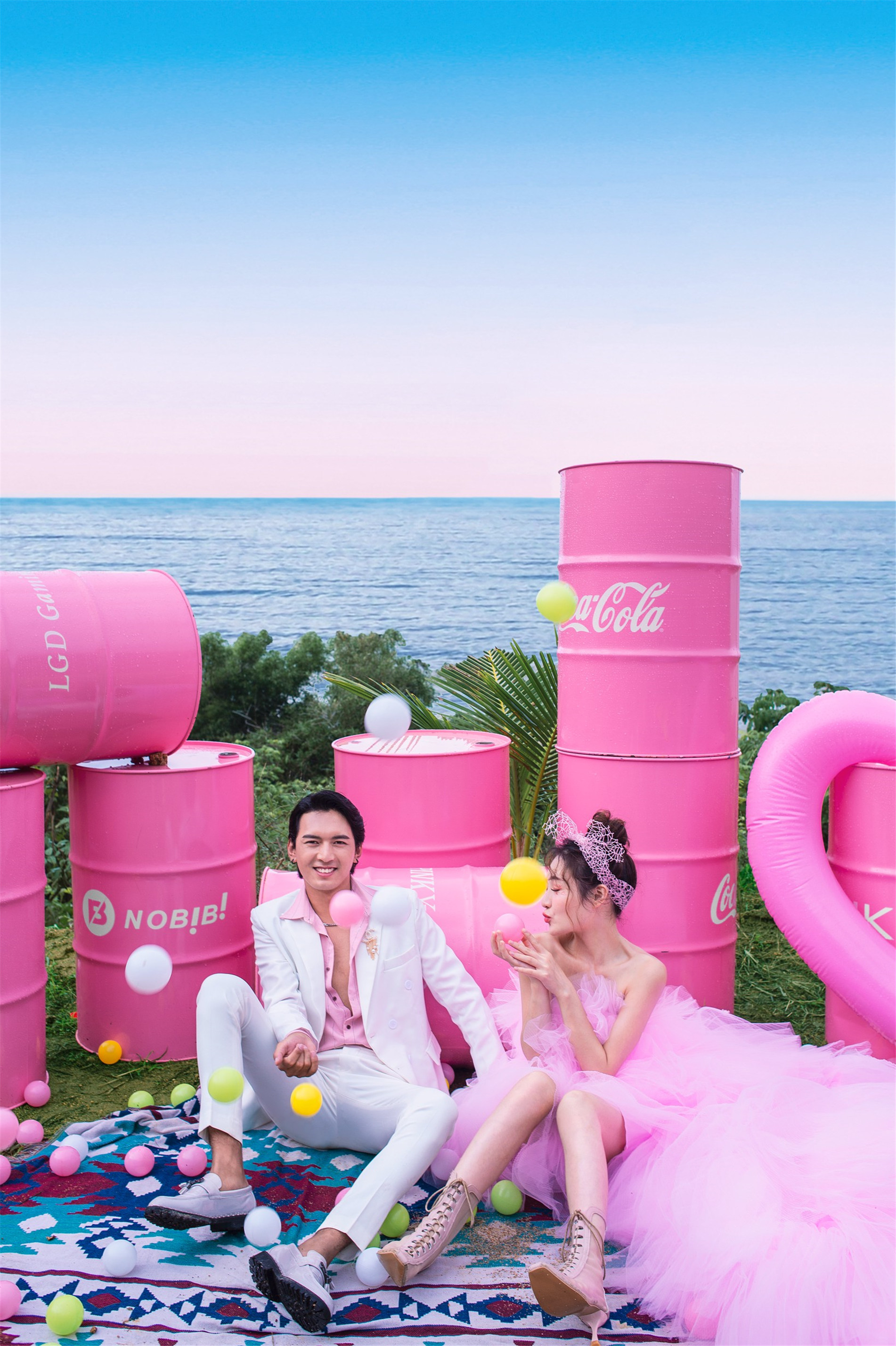 三亚海景婚纱照,三亚海景旅行婚纱照