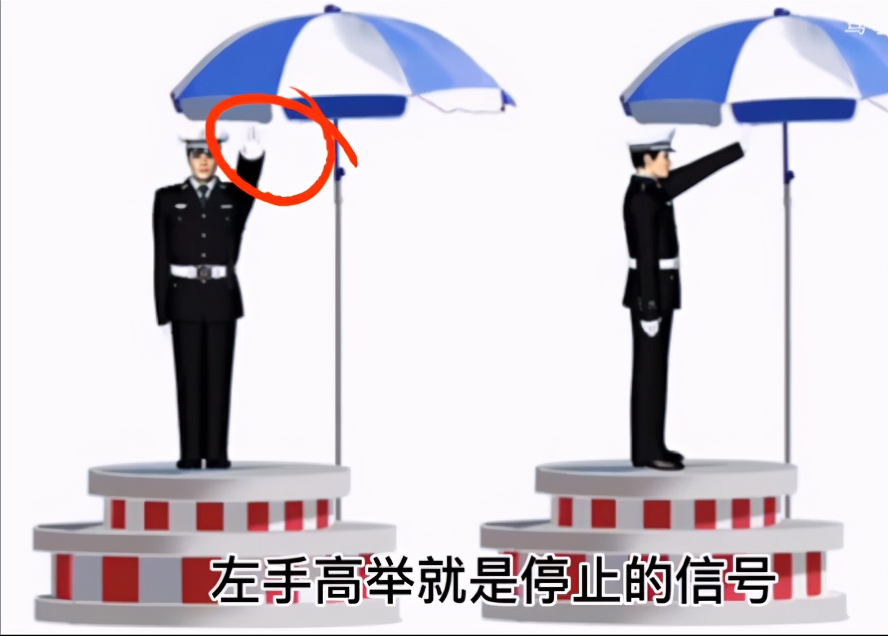 科目一交警手势图巧记方法,c1交警手势图技巧口诀