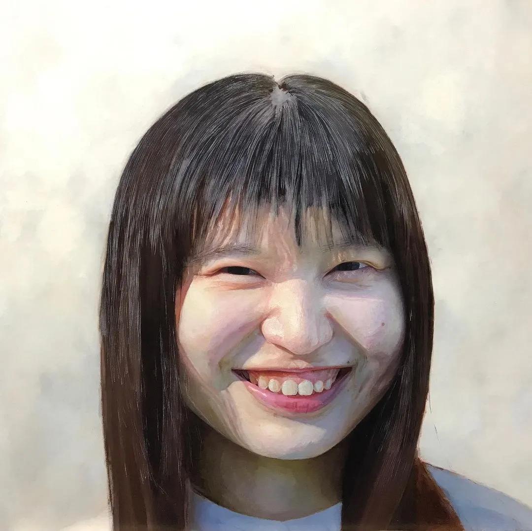 日本90后画家超写实绘画作品欣赏,日本画家画小清新少女