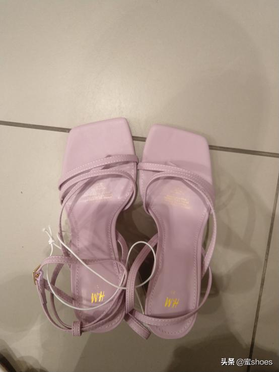 5公分凉鞋新款带拉链,hm粉凉鞋