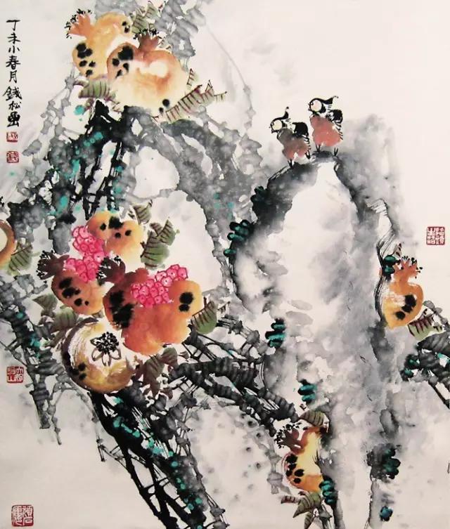 钱松岩山水画技法解析,钱松嵒山水画作画步骤